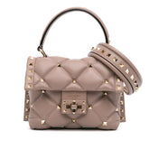 Mini Nappa Candystud Top Handle Bag
